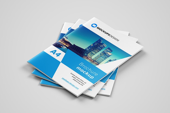 A4 brochure mockup