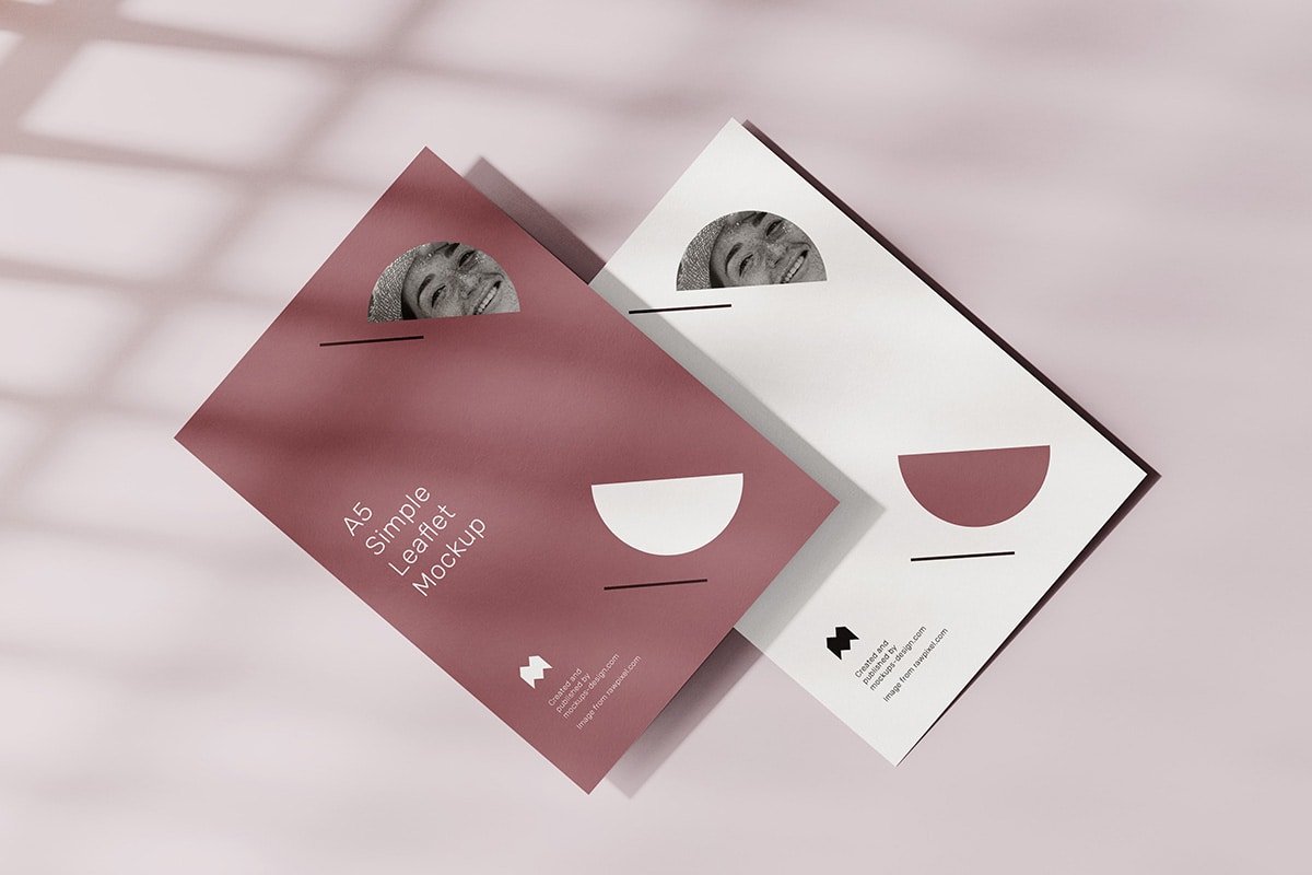 A5 leaflet mockup