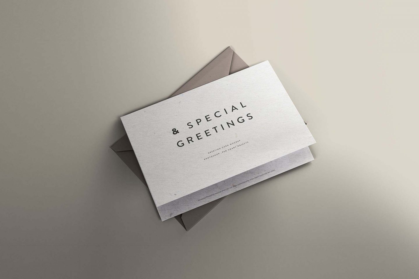 Greeting card mockup