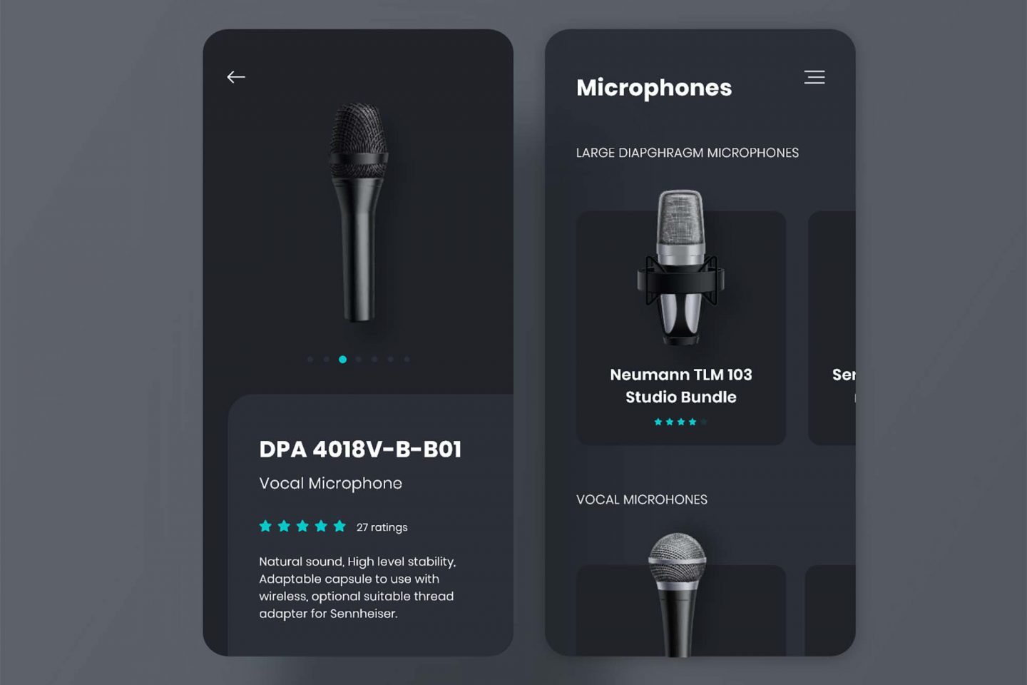 Microphones App Template