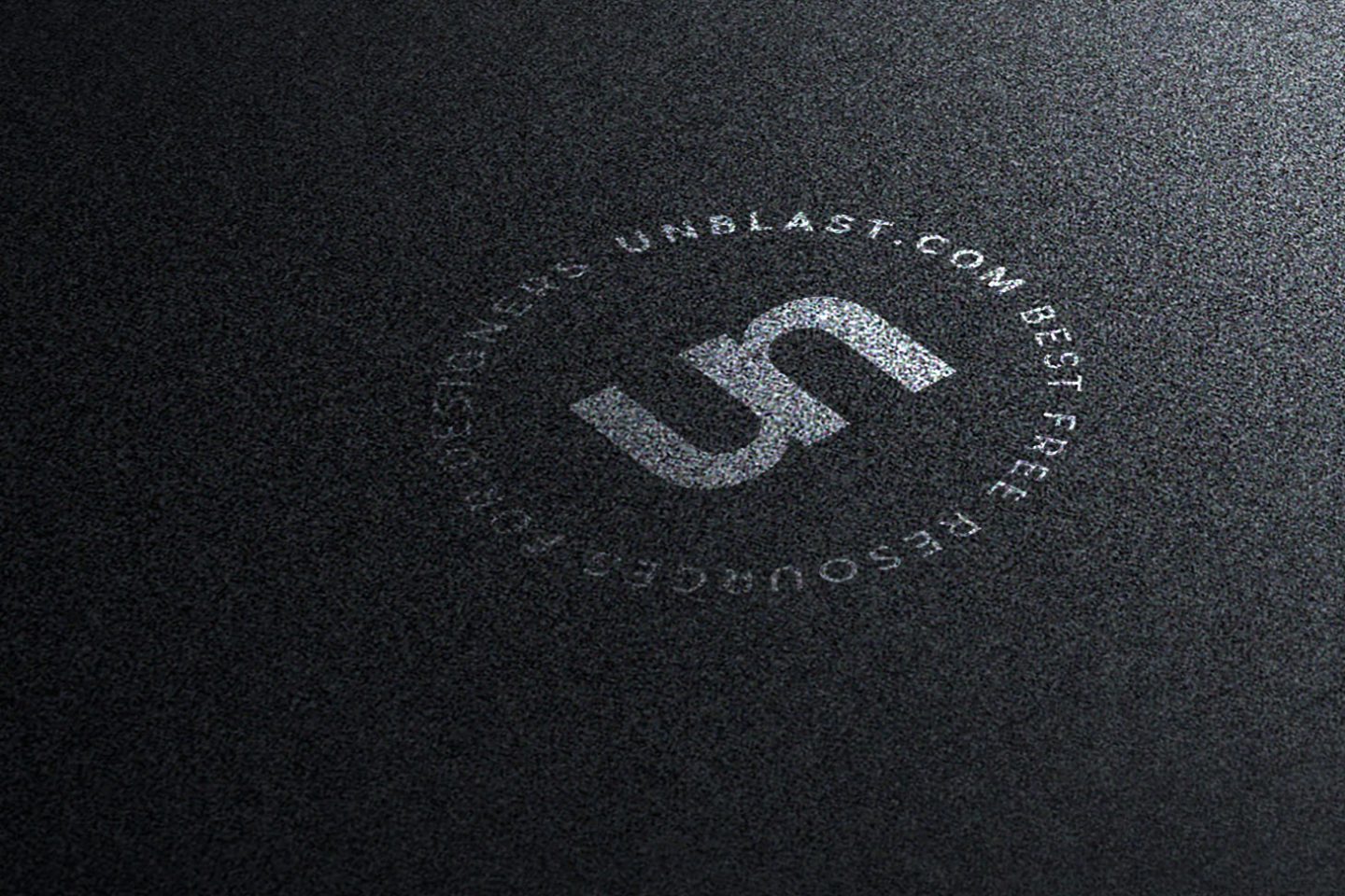 Silver on Black Background Logo