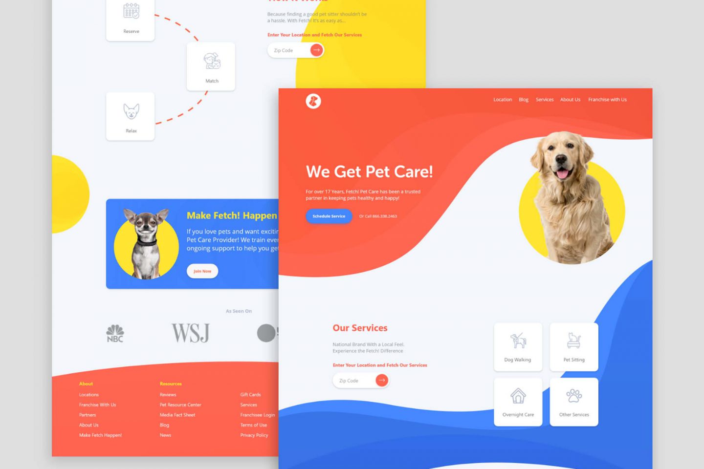 Pet Care Landing Page