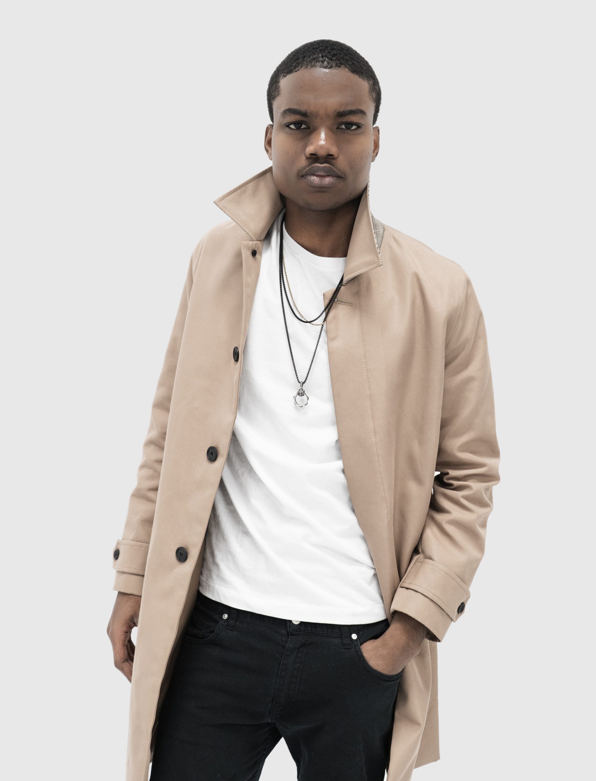 Camel Long Collar Coat