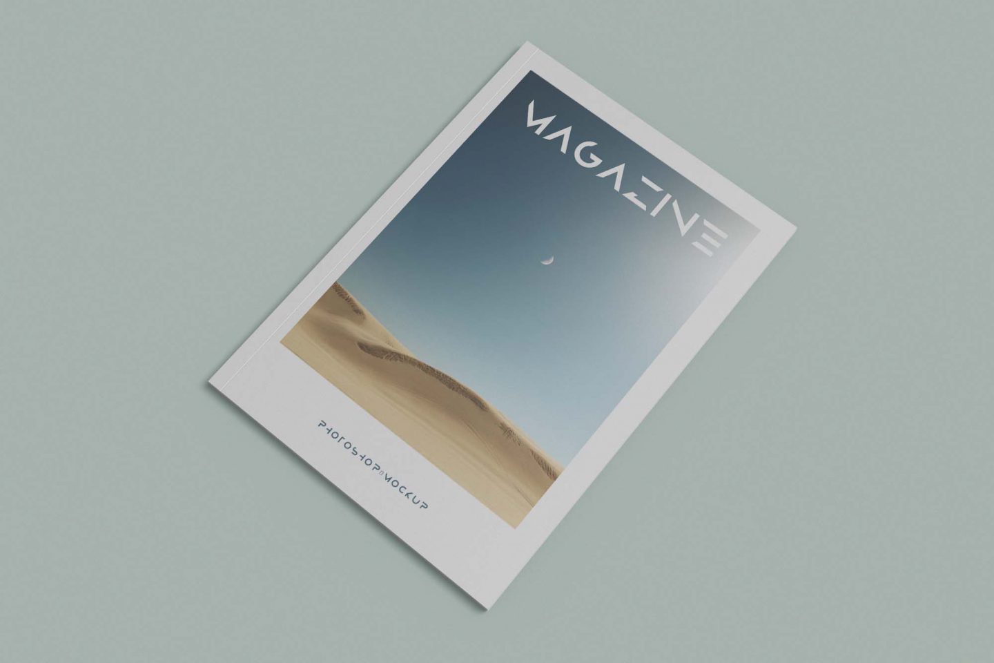 Minimalist magazine mockup